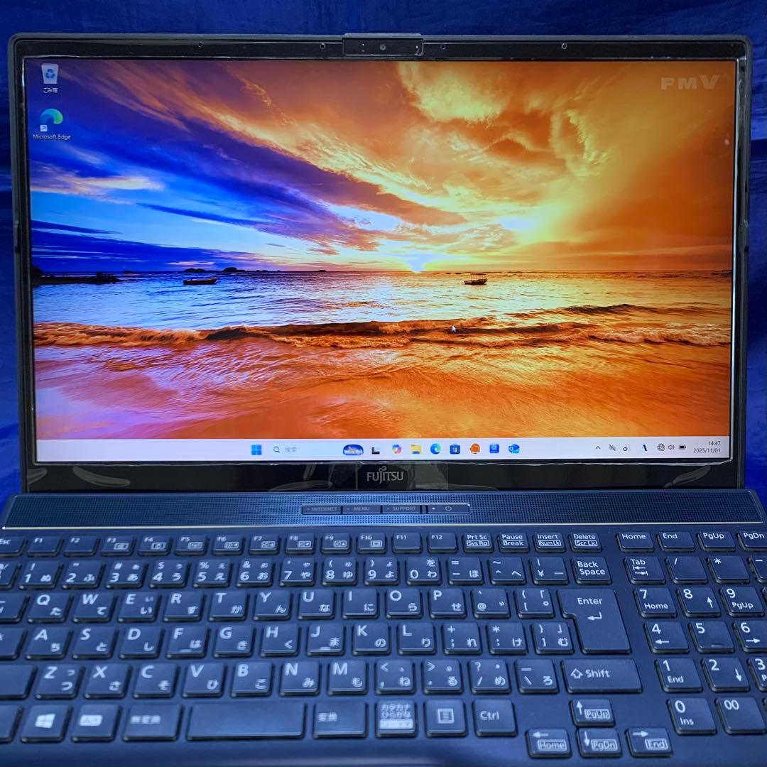 【Ryzen7・office未使用付】 富士通 ノートパソコン LifeBook