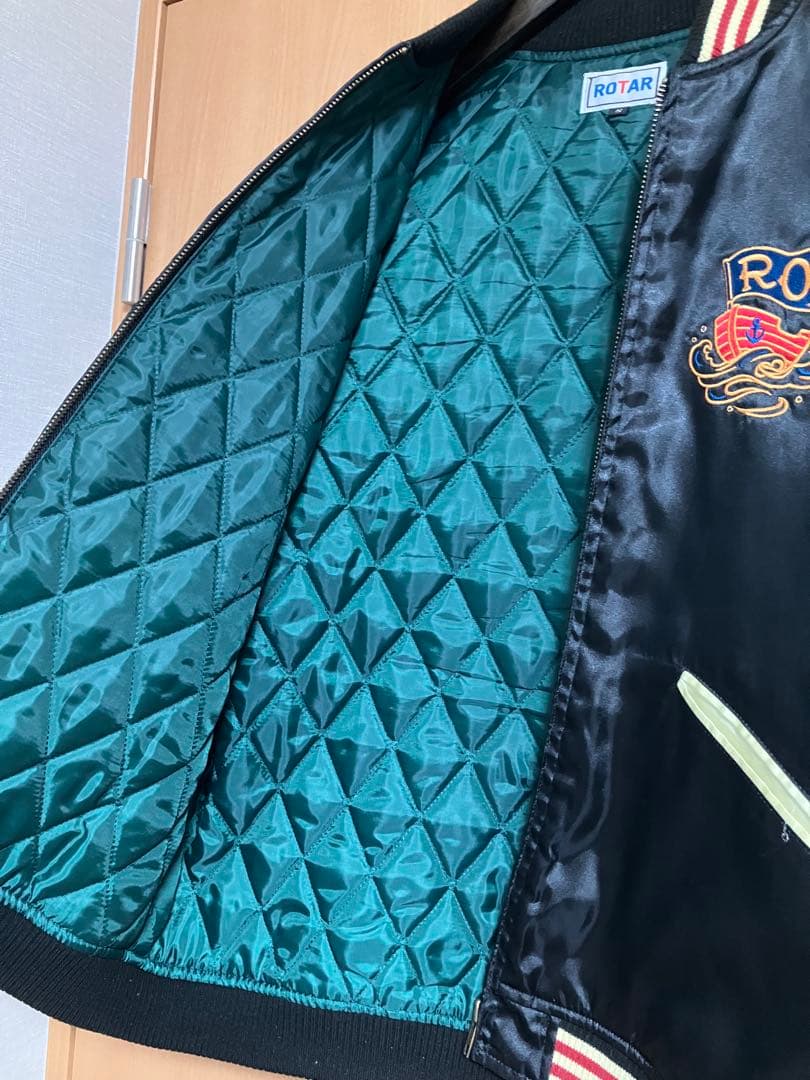 【値下げ】ROTAR スカジャン ブラック/クリーム　サイズS