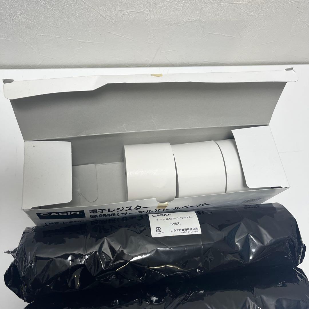 CASIO TE-300 赤 レジスター レシート紙13本付き