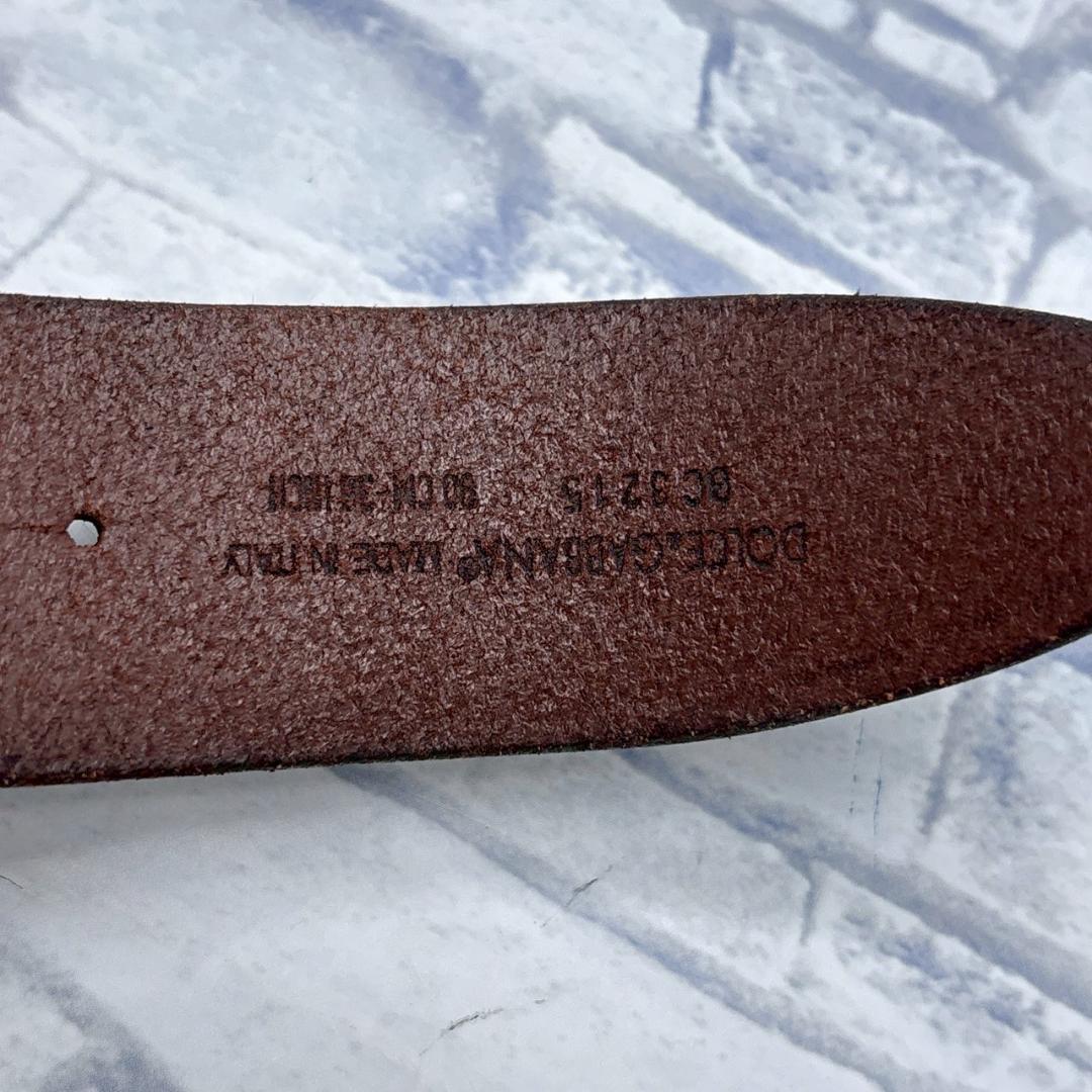 Dolce & Gabbana レザー ベルト D&G ドルガバ 78〜95cm