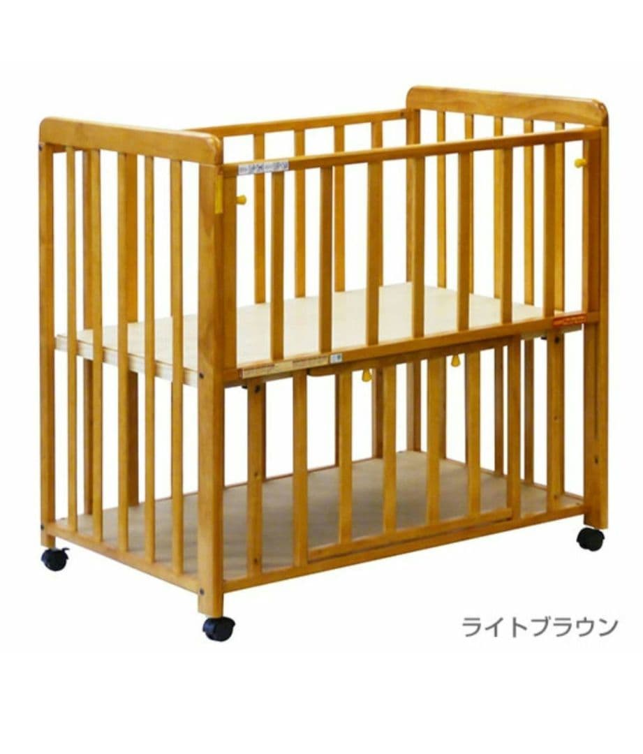 [値下げ]木製ミニベビーベッド★ベビー布団セット