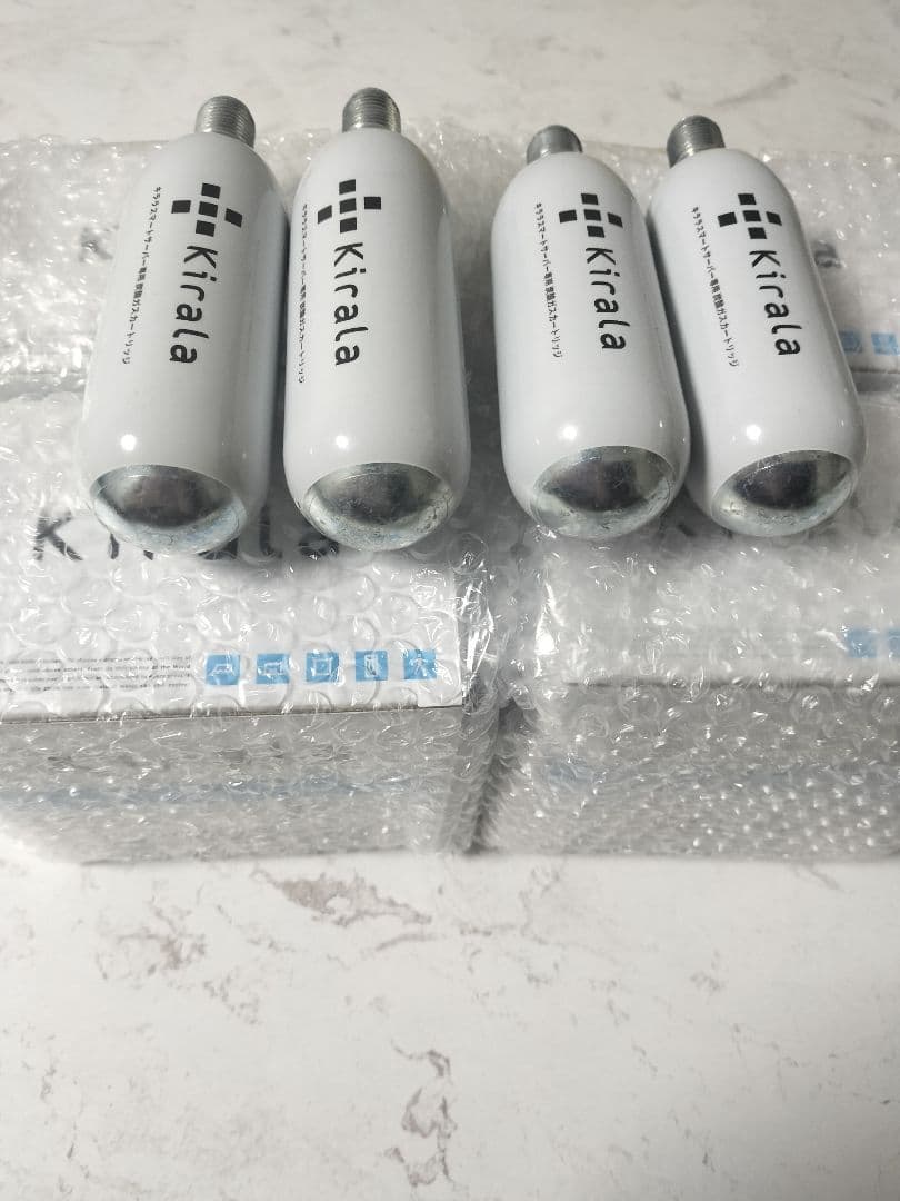 Kiralaの炭酸水カートリッジ6本4箱+開封済みカートリッジ4本