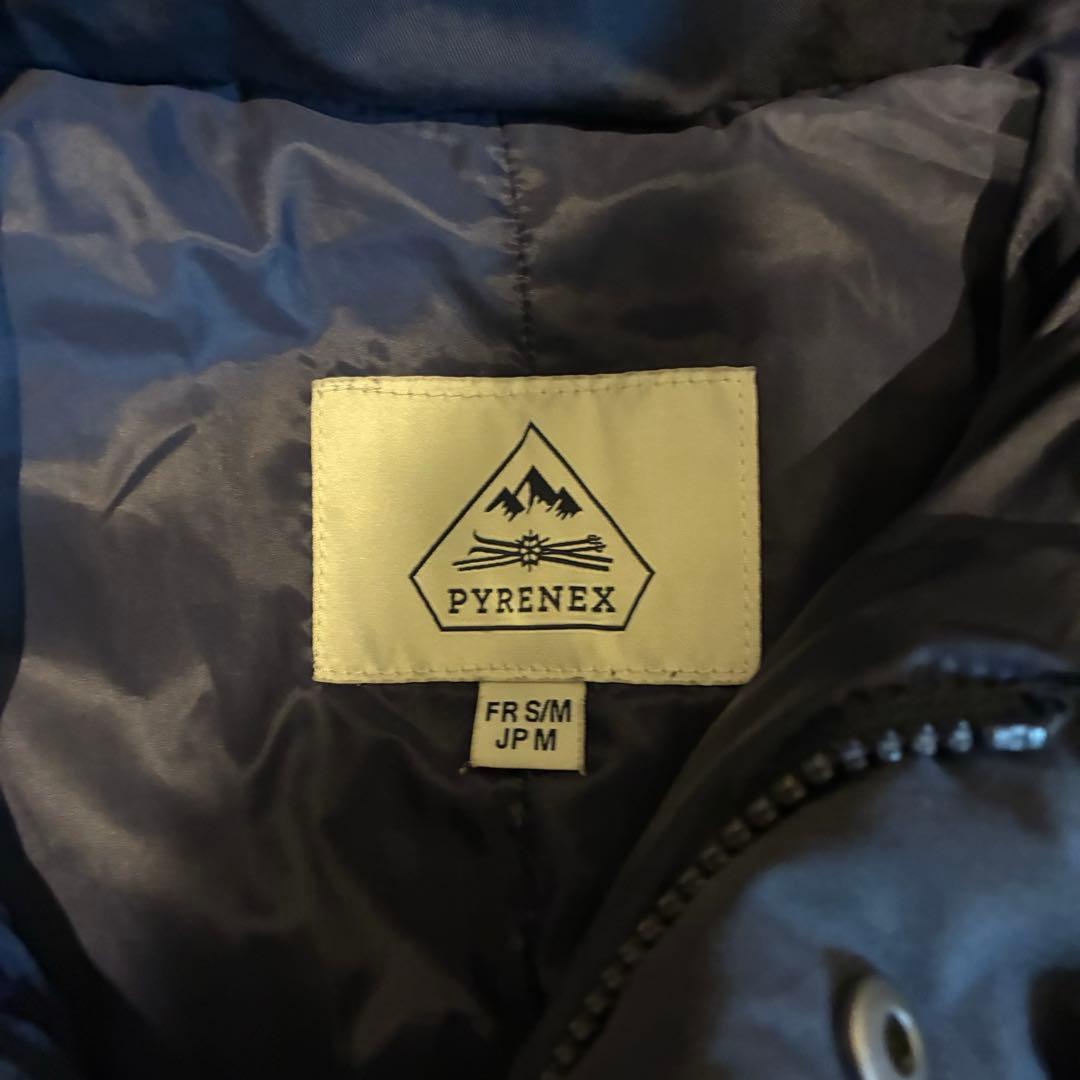 PYRENEX ピレネックス ネイビー ダウンジャケット フード付き M
