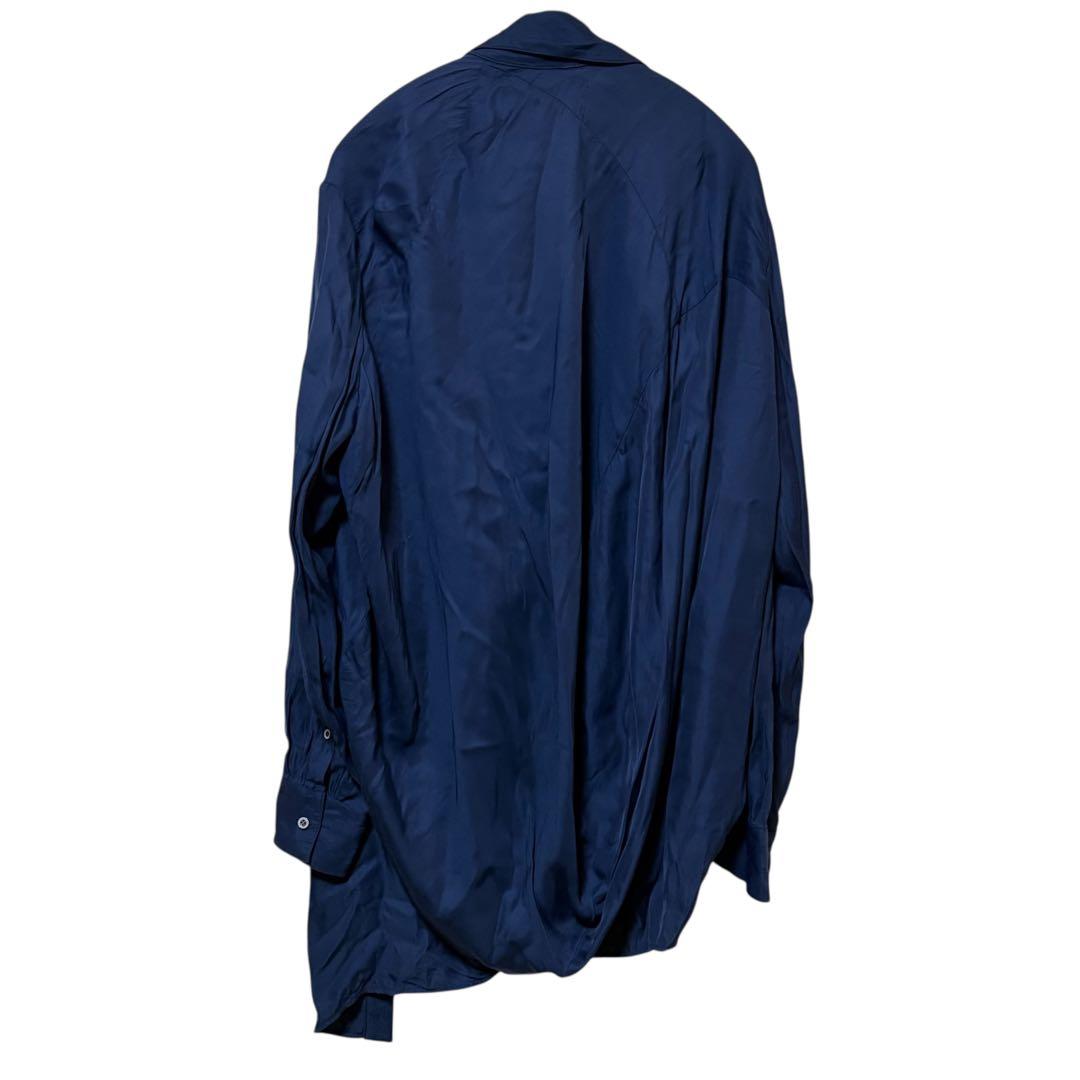 N-732 アンリアレイジ　定番ポールシャツ　48 ネイビー　レーヨン