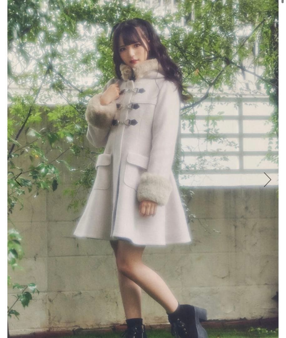 あおい アンクルージュ ダッフルコート ピンク