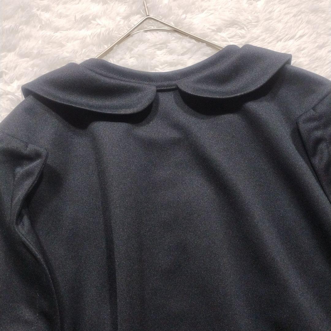 極美品　2022AW　コムデギャルソン　丸襟カットソー　変形　フレア袖　S　黒