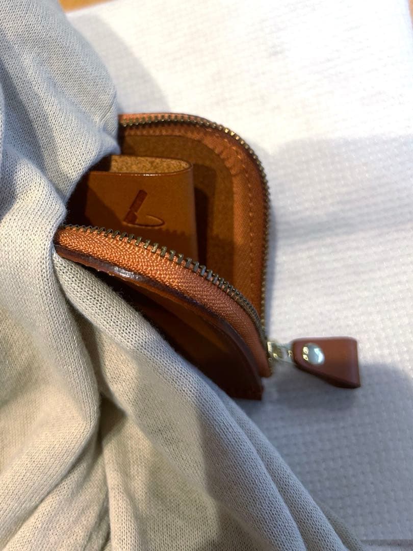 【新品未使用】土屋鞄 ナチューラ ヌメ革Lファスナー ブラウン 財布