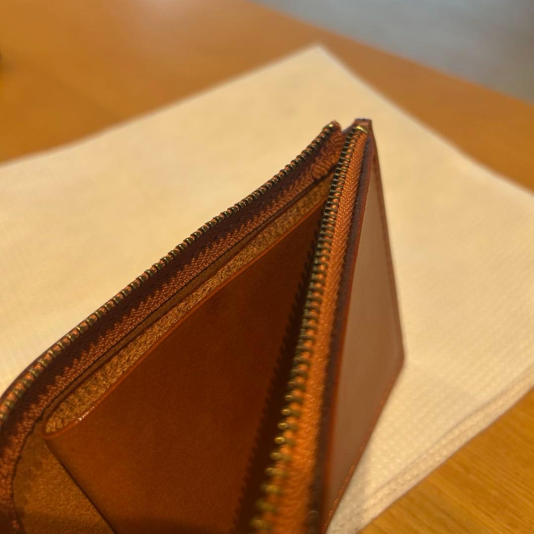 【新品未使用】土屋鞄 ナチューラ ヌメ革Lファスナー ブラウン 財布