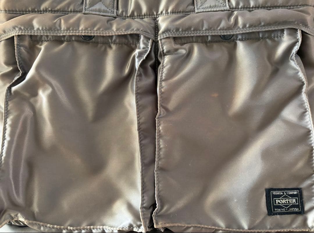 ポーター　タンカー　トートバッグ　シルバー