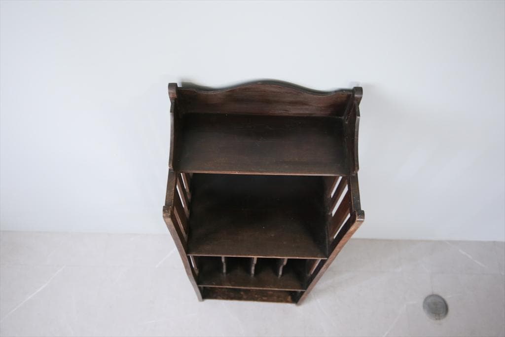 フランスアンティーク木製ミュージックシェルフ/本棚/飾り棚/楽譜立て91-237