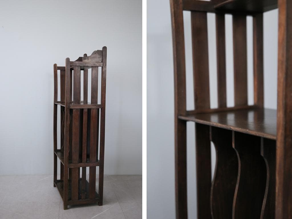 フランスアンティーク木製ミュージックシェルフ/本棚/飾り棚/楽譜立て91-237