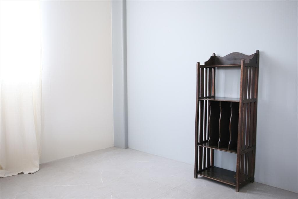 フランスアンティーク木製ミュージックシェルフ/本棚/飾り棚/楽譜立て91-237