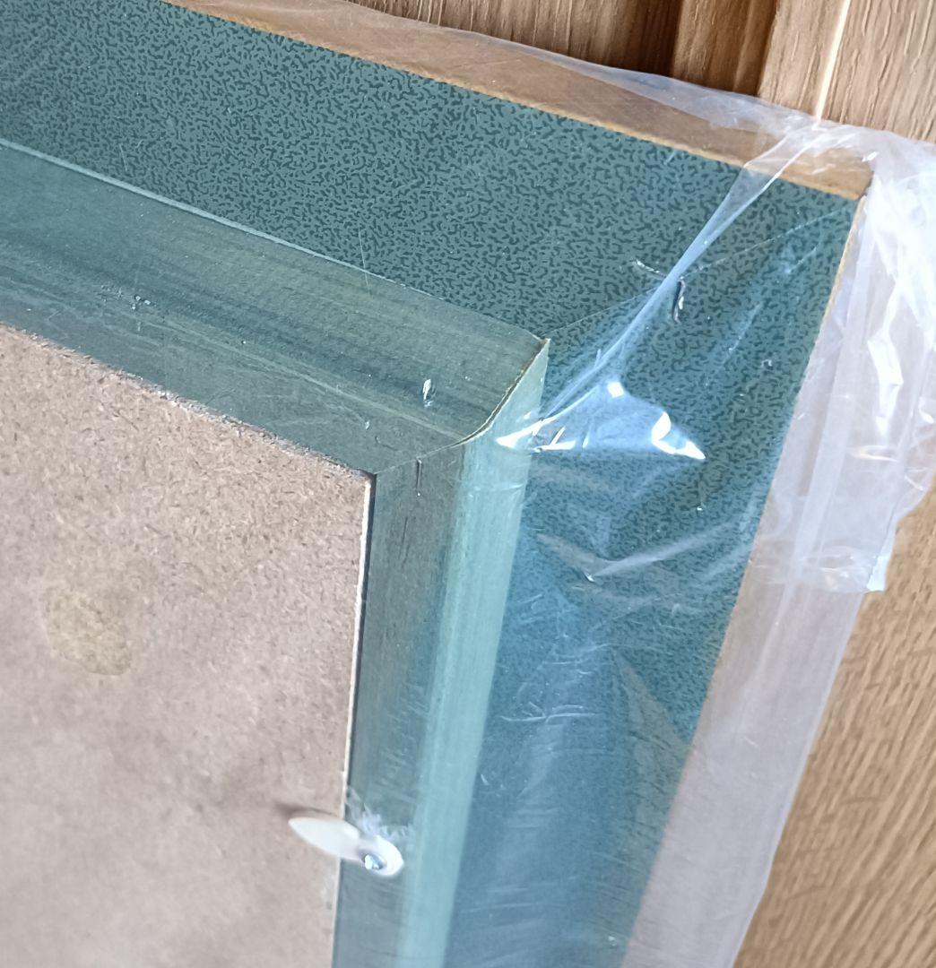 未使用 木製油彩額縁 アクリル面付き