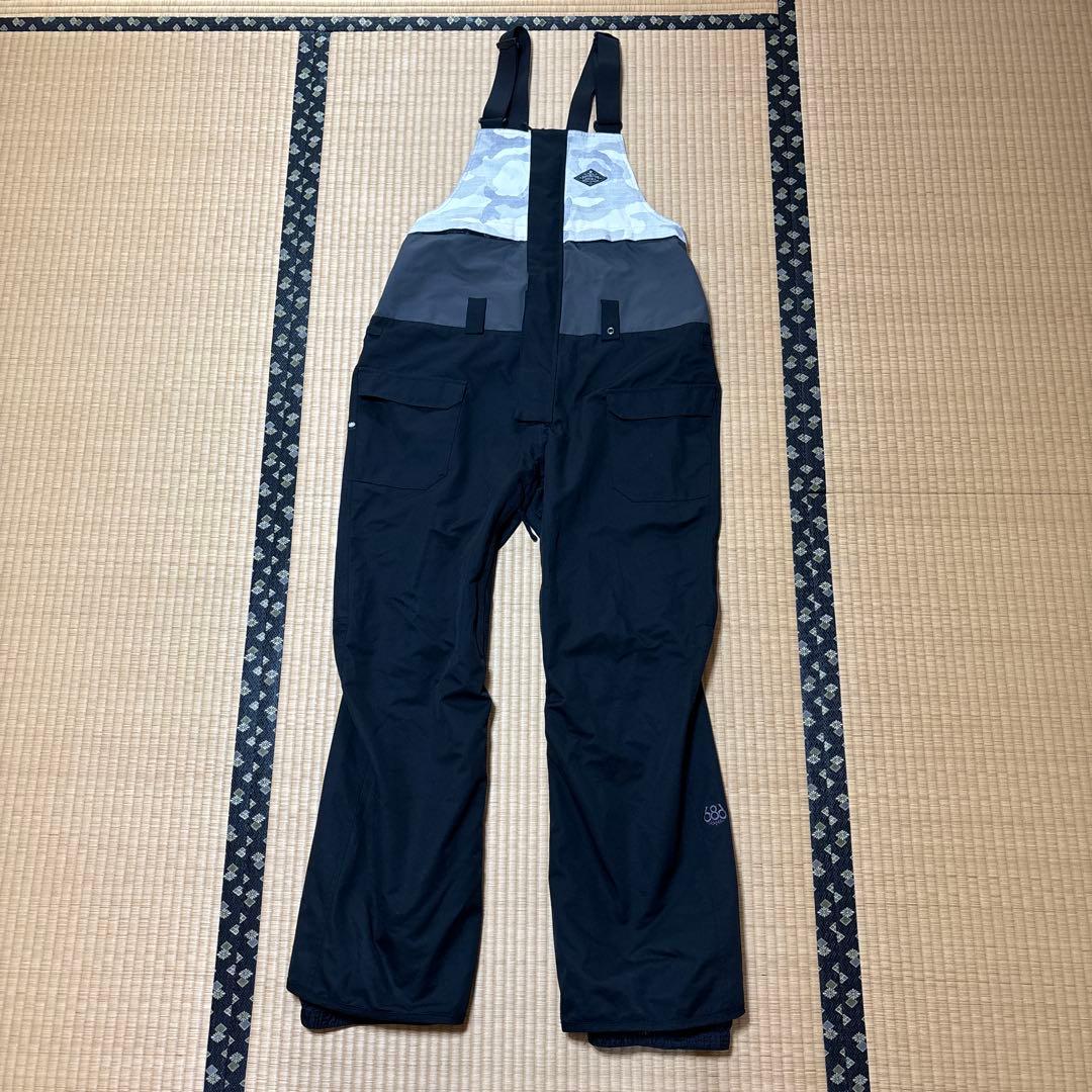 686 スノーボード ビブパンツ Lサイズ 美品