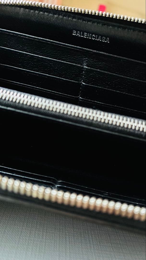 【美品！保証書付】BALENCIAGA コンチネンタル　長財布 メンズ
