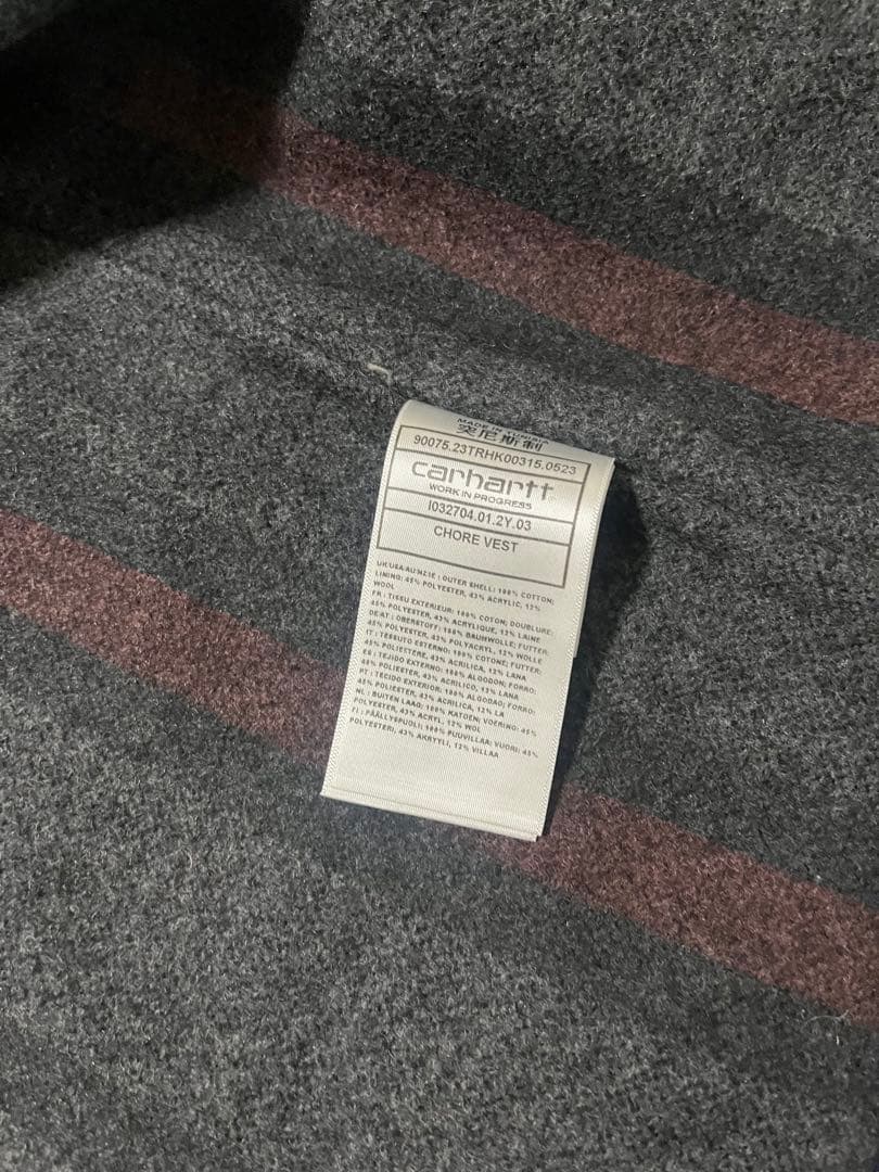 極美品　Carhartt デニムベスト S wip