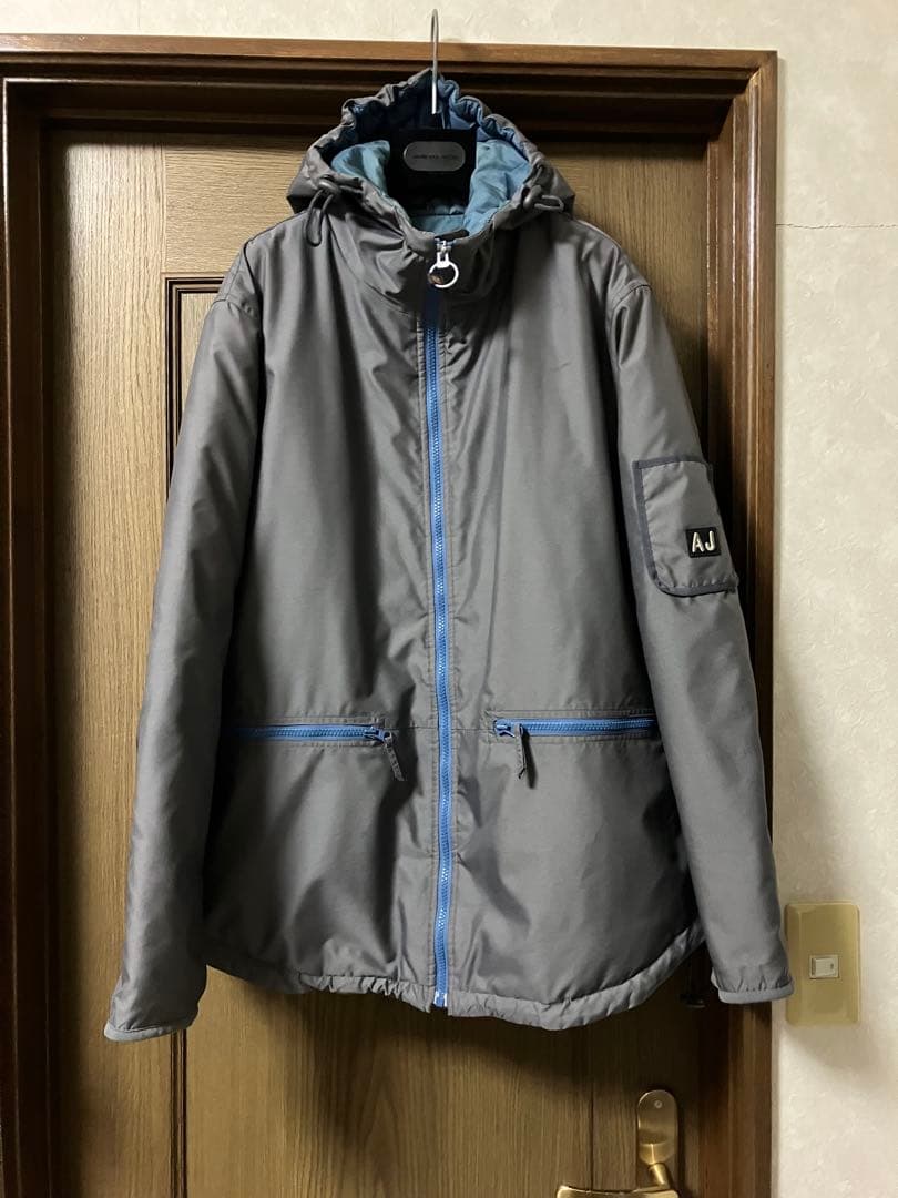armani jeans 90s フーデットブルゾン　中綿