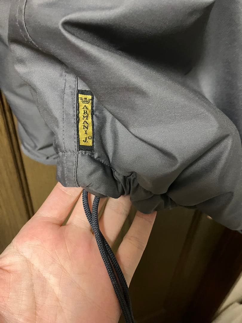 armani jeans 90s フーデットブルゾン　中綿