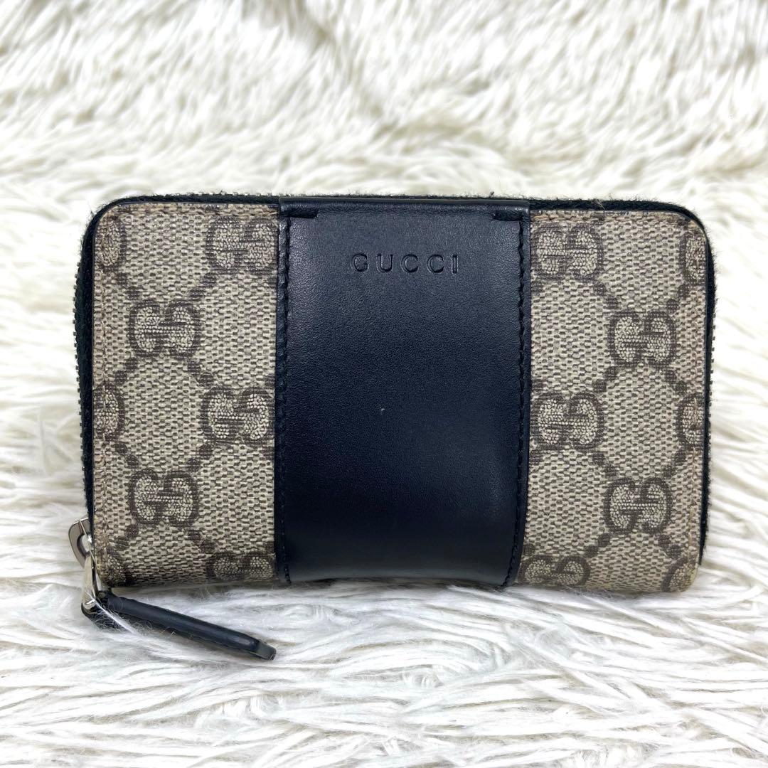 美品‼️ GUCCI グッチ　ケース　GGスプリーム レザー　PVC