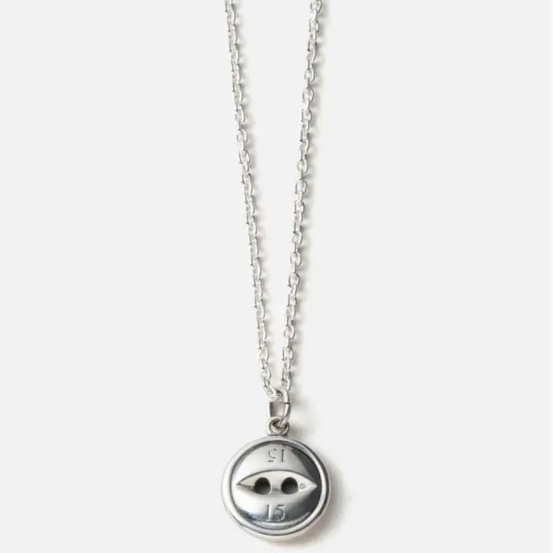 アクセサリー NEIGHBORHOOD SILVER BUTTON NECKLACE