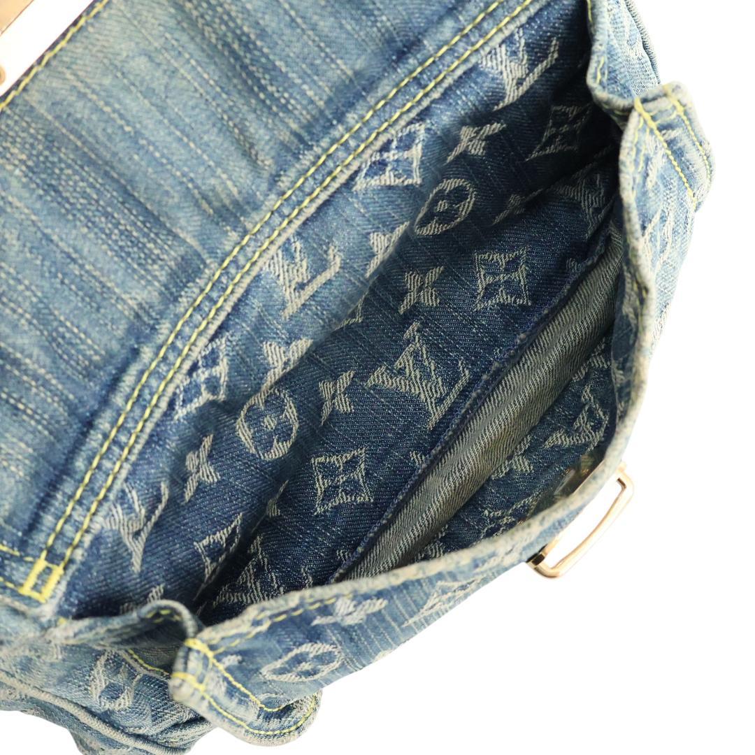 美品 ルイヴィトン デニム モノグラム バムバッグ M95347 ボディバッグ