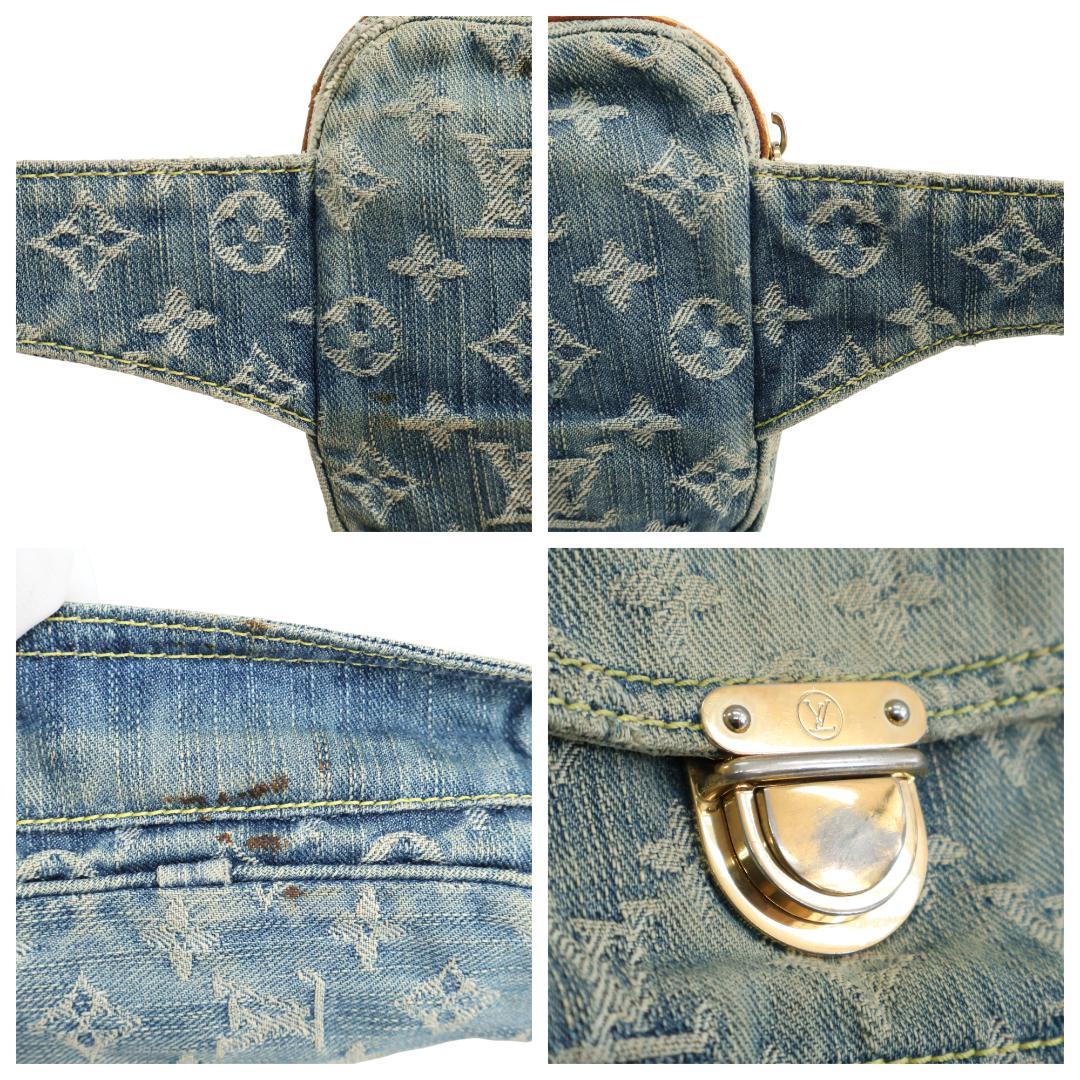 美品 ルイヴィトン デニム モノグラム バムバッグ M95347 ボディバッグ