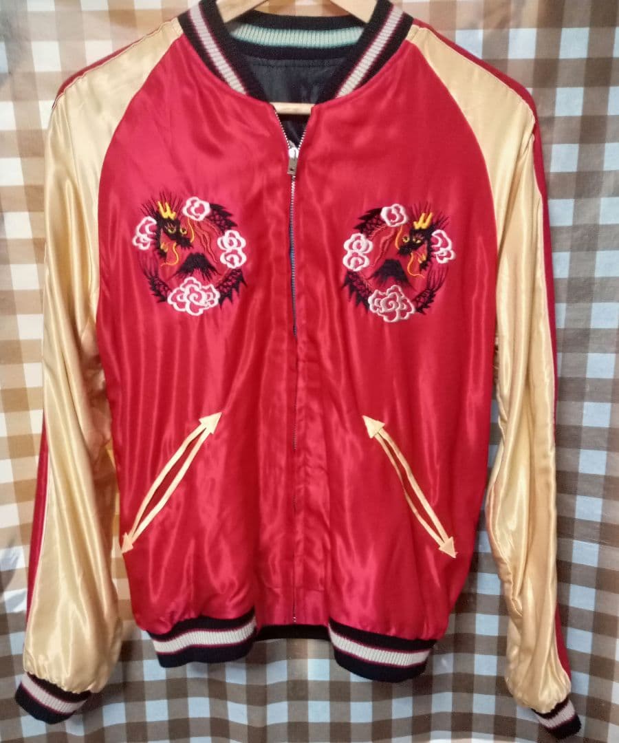 美品 テーラー東洋 リバーシブル スカジャン Mサイズ