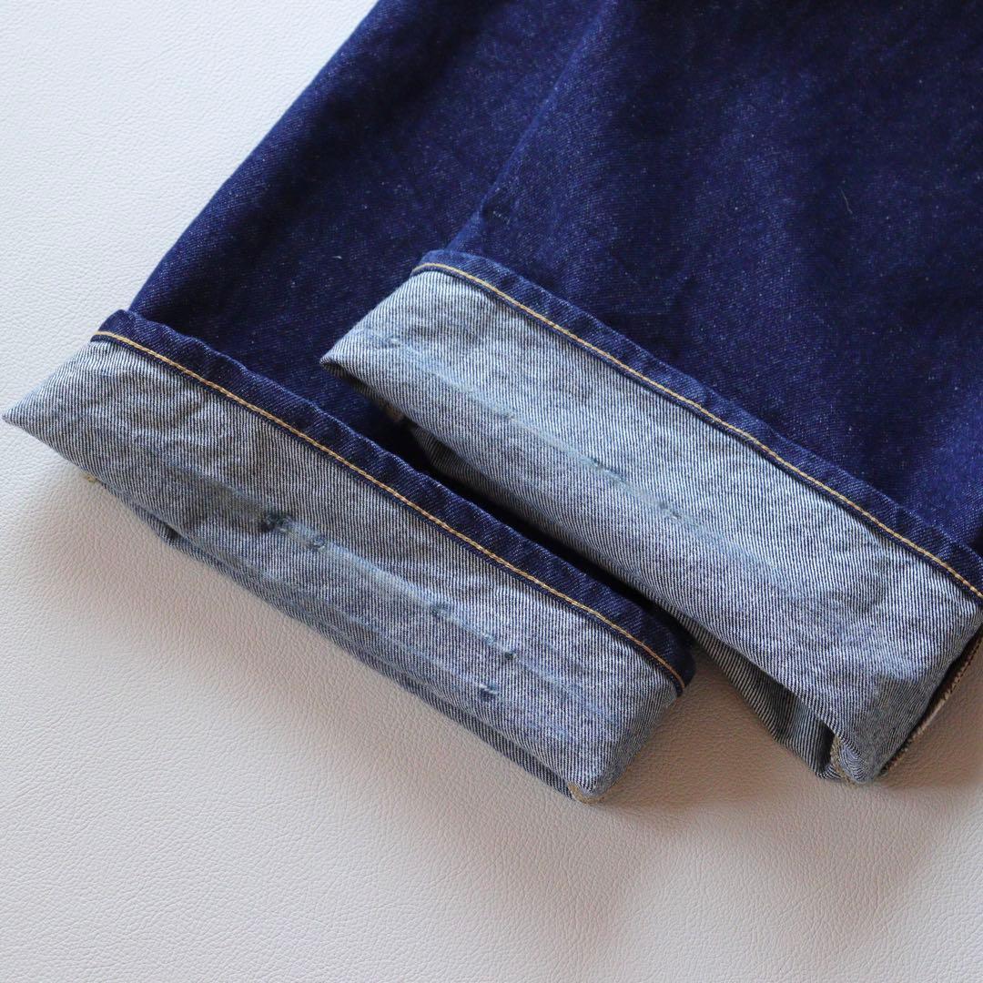 5261【美品】アンスクリア ワイドデニムパンツ ハイウェスト　L