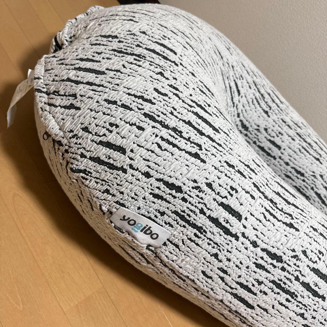 【美品】ヨギボー yogibo ラックスサポート ライトグレー U字型