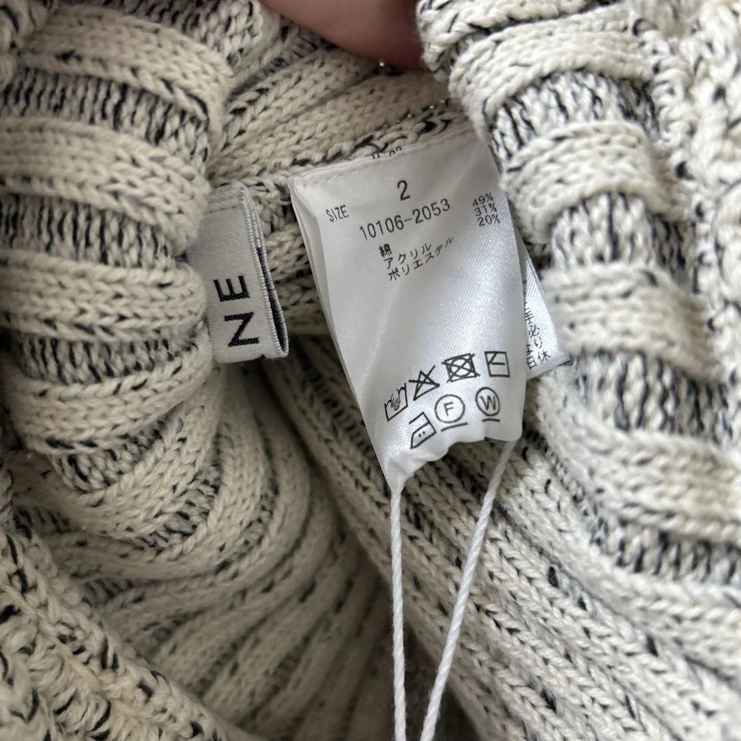 CLANE ★ W FACE SHORT FRILLED KNIT TOPS