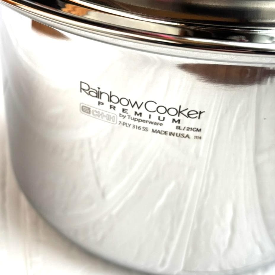 タッパーウェア　レインボークッカープレミアム21㎝寸胴鍋
