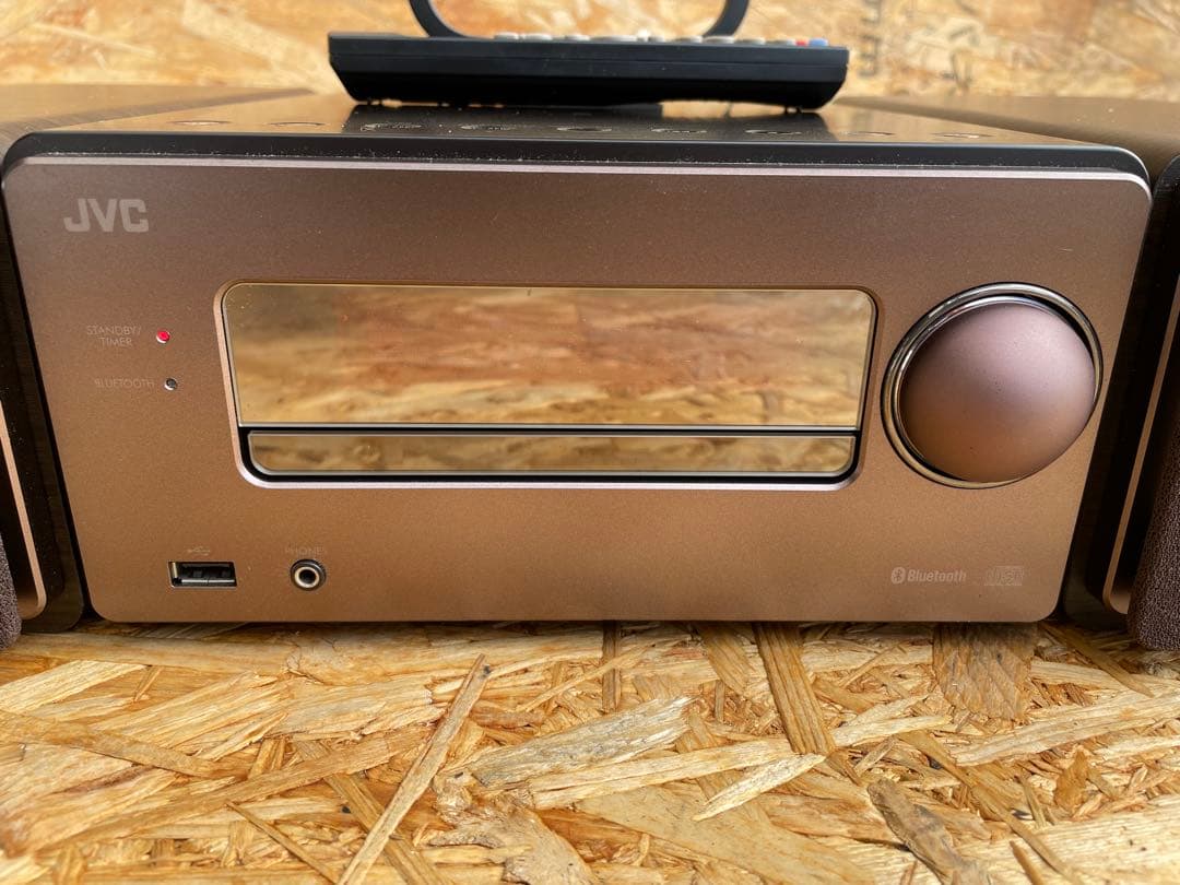 【動作確認済】JVC コンポ 2020年製 CA-EXS55 ウッドコーン