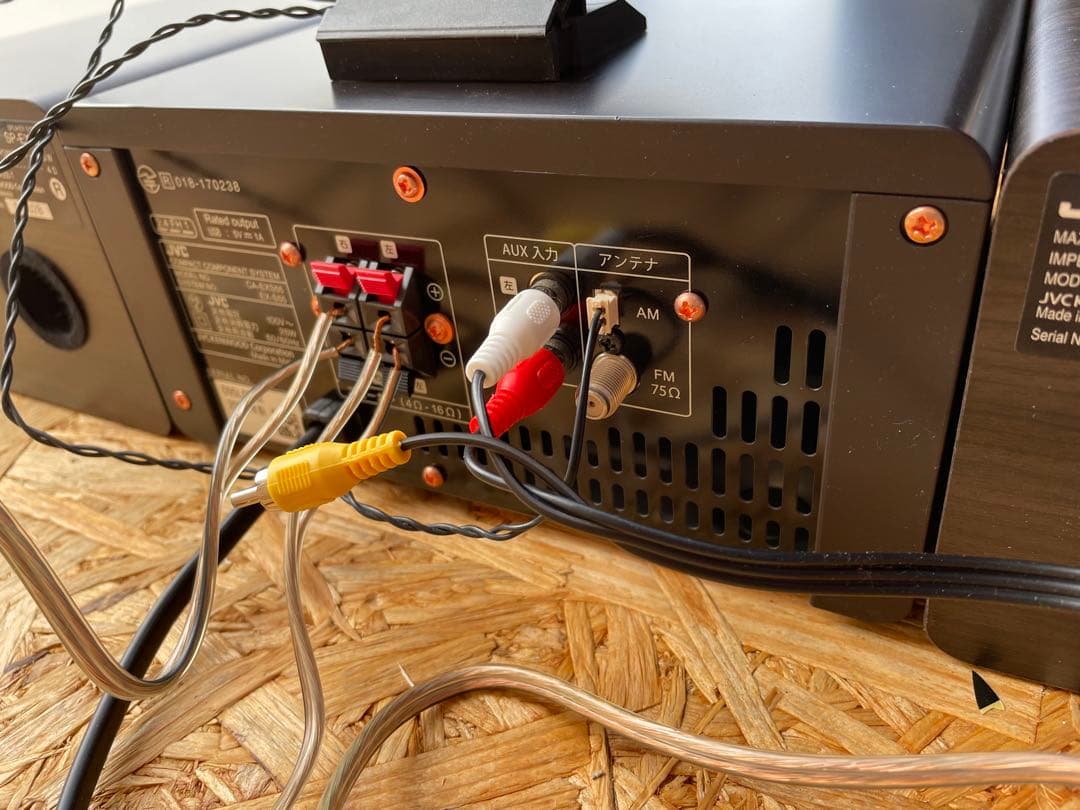 【動作確認済】JVC コンポ 2020年製 CA-EXS55 ウッドコーン