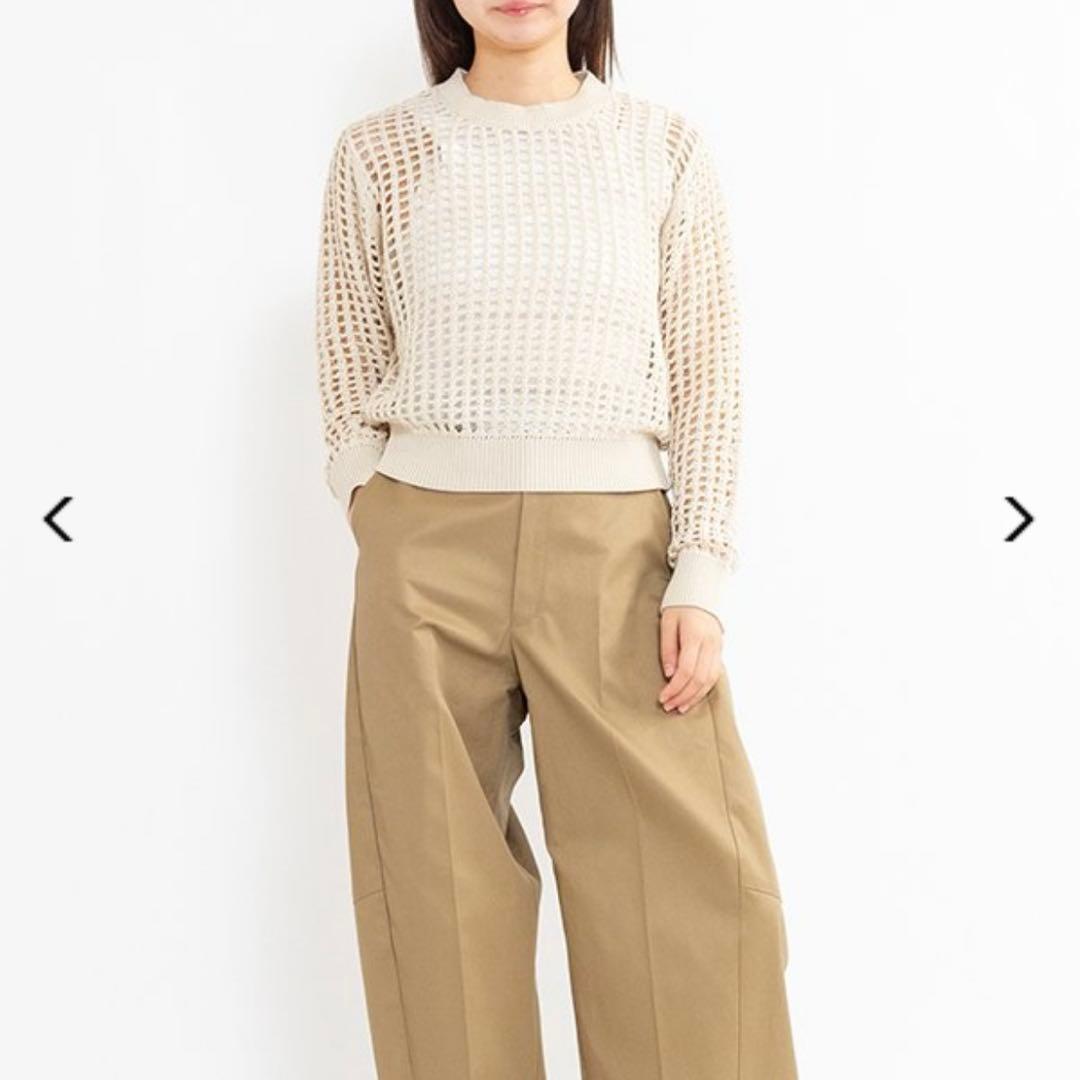 【HYKE】CROCHETED SWEATER