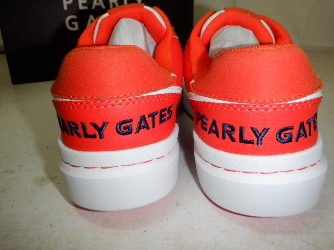 PEARLY GATES★パーリーゲイツ★ゴルフシューズ★24cm★オレンジ