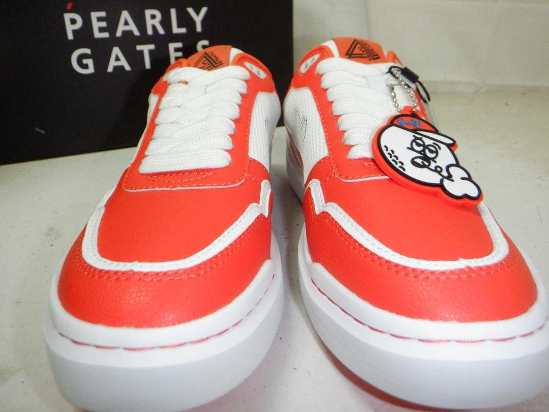 PEARLY GATES★パーリーゲイツ★ゴルフシューズ★24cm★オレンジ