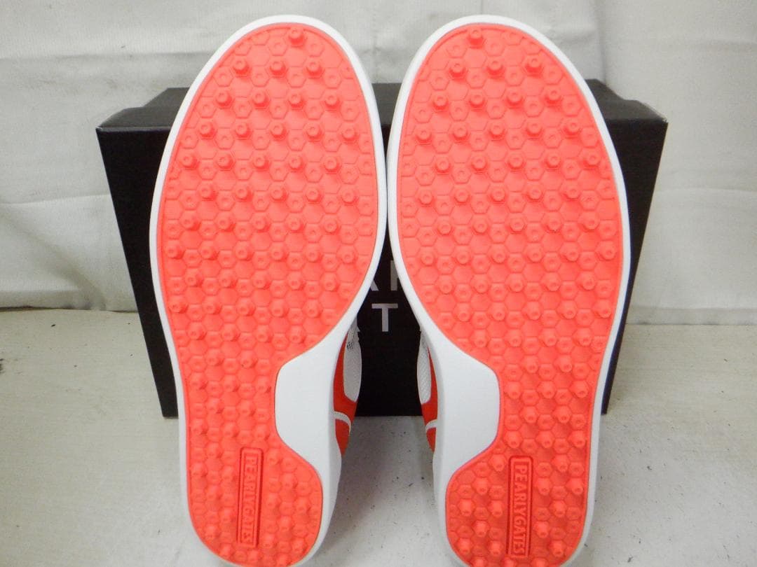 PEARLY GATES★パーリーゲイツ★ゴルフシューズ★24cm★オレンジ