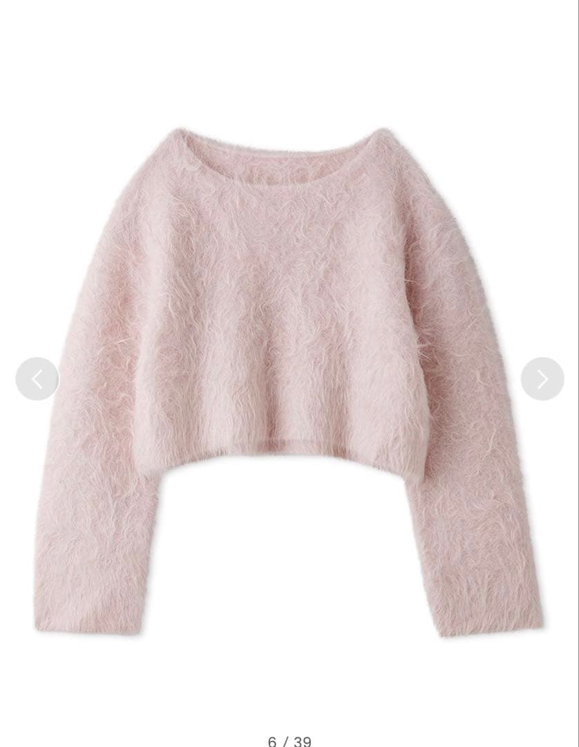 アニュアンス　スーリーアルパカショートニットプルオーバー　ピンク　未使用