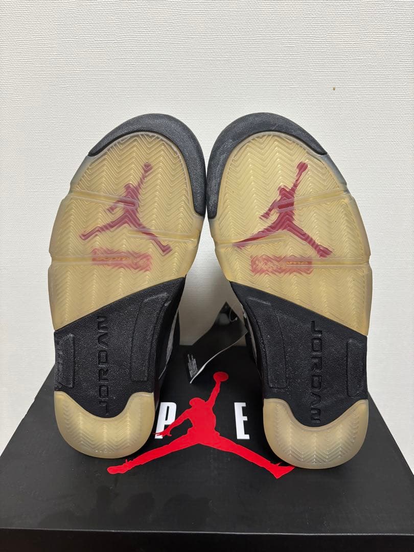 supreme Aiqt jordan 5 black 27cm シュプリーム