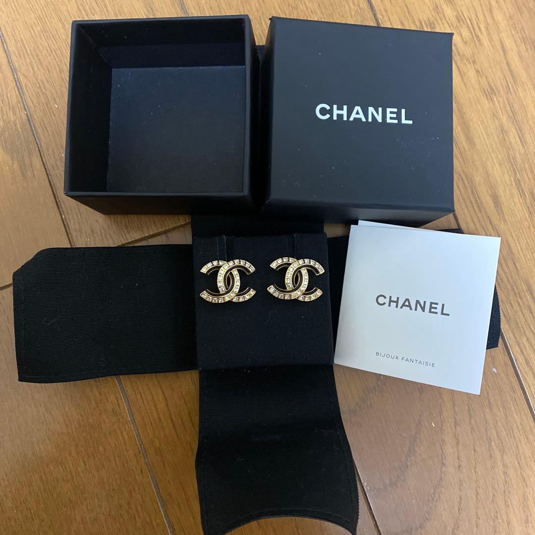 CHANEL CCロゴ　ピアス　シャネルピアス　説明書付き