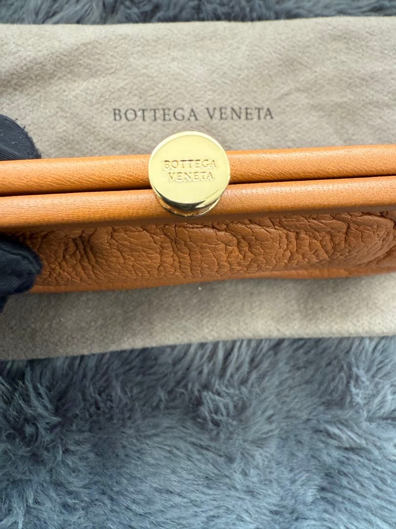 Bottega Veneta キャメルレザーポーチ