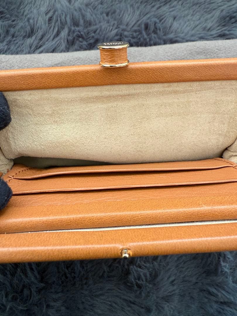 Bottega Veneta キャメルレザーポーチ