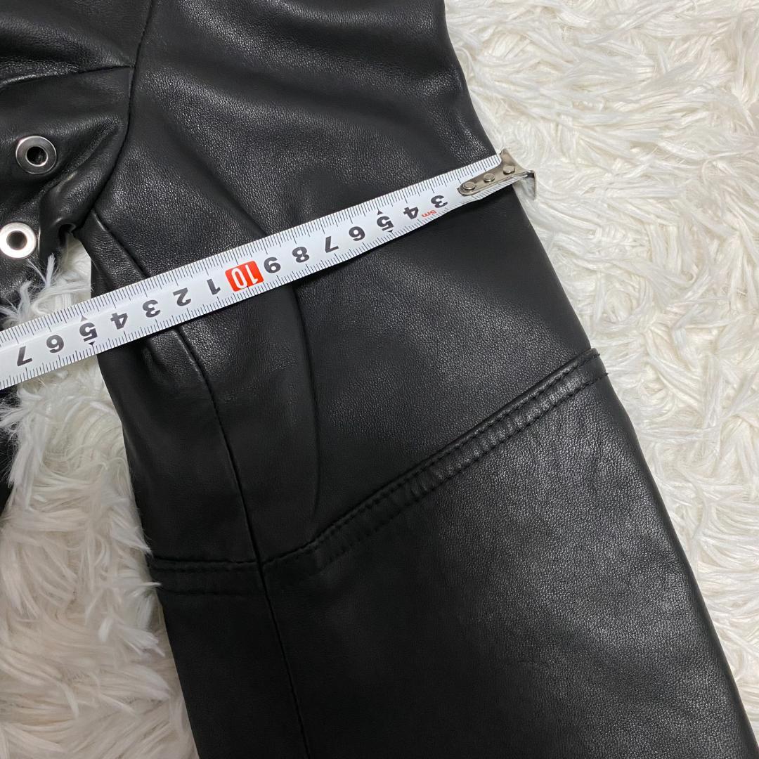 ディーゼル レディース レザー シングルライダースジャケット 美品 L