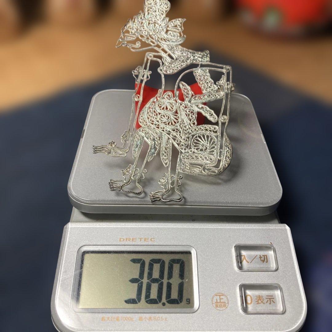 80年代( ´ ▽ ` )バリ島ブームの頃の銀細工925シルバー製のワヤン.クリ