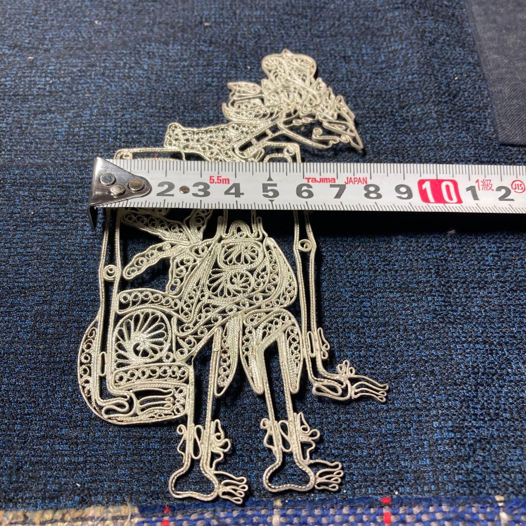 80年代( ´ ▽ ` )バリ島ブームの頃の銀細工925シルバー製のワヤン.クリ