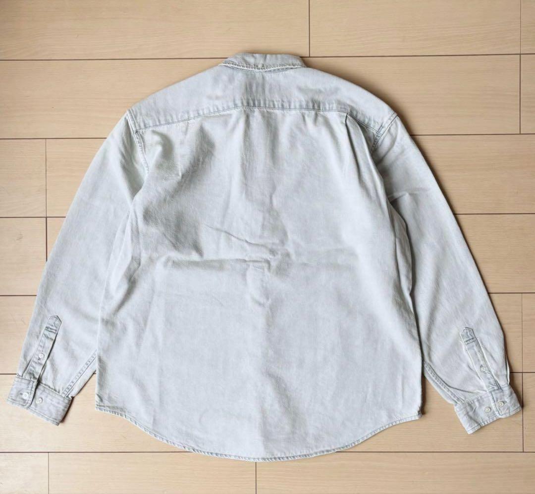 試着のみ25FW シュプリーム Supreme スモールボックスデニムシャツ M