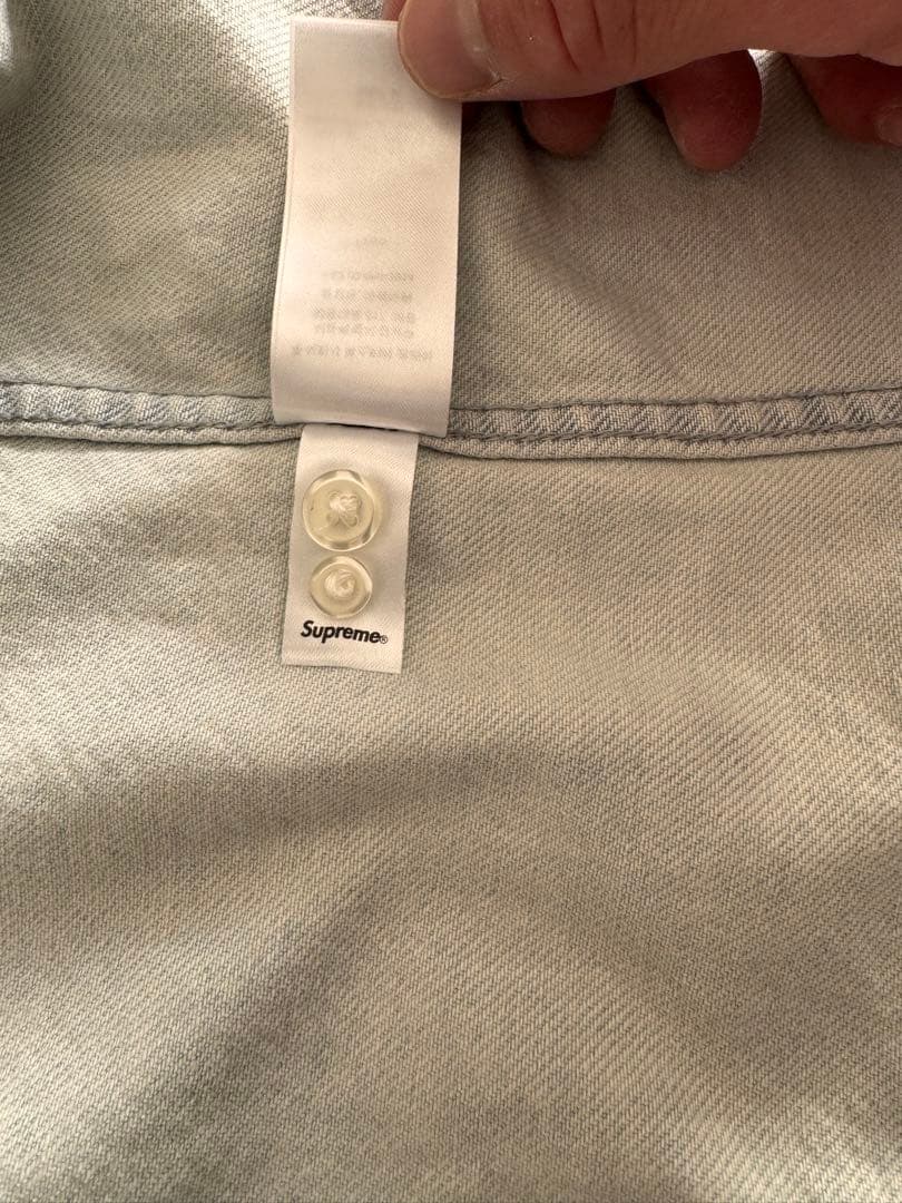 試着のみ25FW シュプリーム Supreme スモールボックスデニムシャツ M