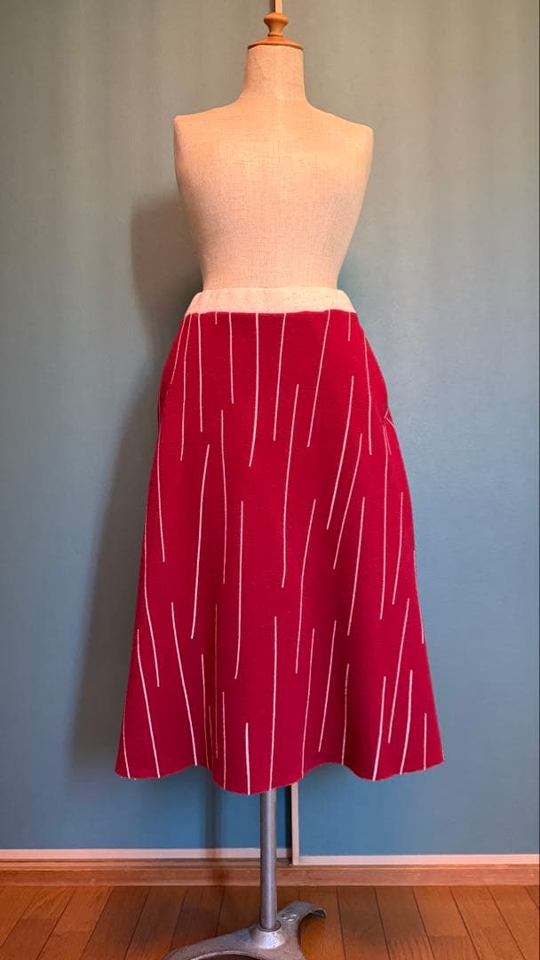 ⭐️ミナペルホネン フレアスカートrain carving2016 サイズ38