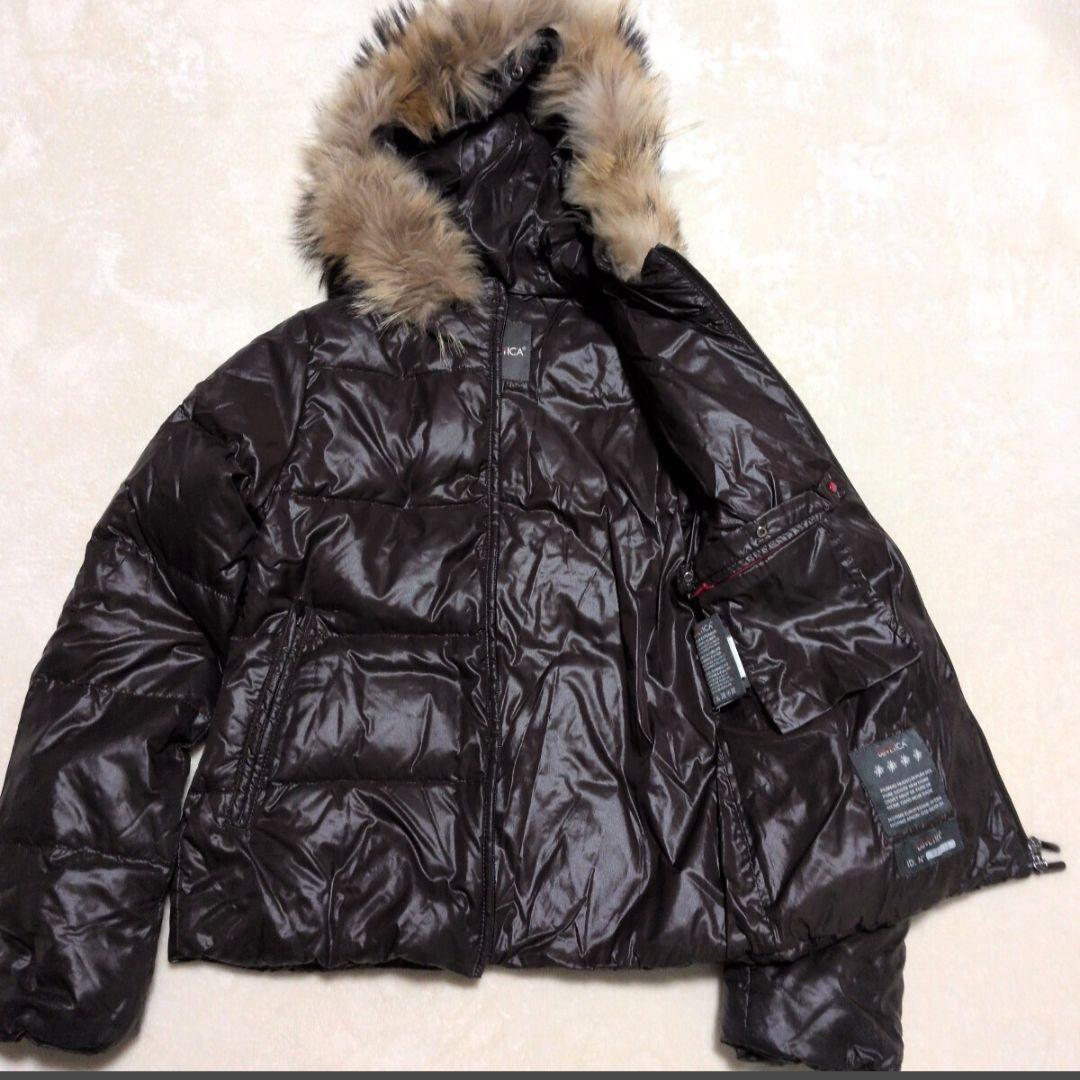 美品✨️デュベティカ DUVETICA アダラ ダウン 濃茶 ラクーンファー