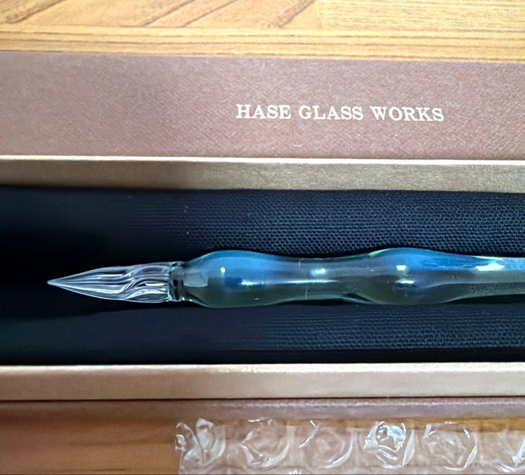 HASE GLASS WORKS ガラスペン グリーン
